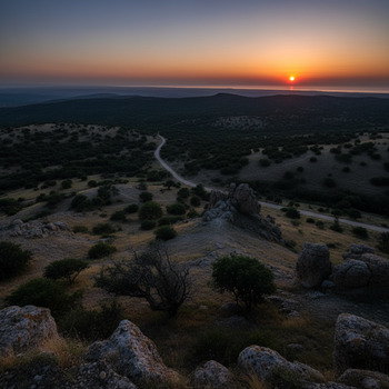 Вечерняя тень на Апшероне