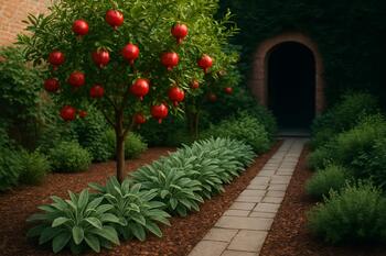 Гянджа: дворик с гранатами и шалфеем