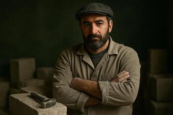 Портрет камнетёса в мастерской Баку