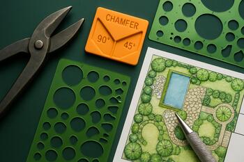 Инструменты на верстаке: рез, фаска, шаблоны