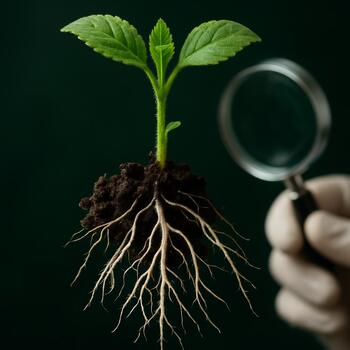 Апшерон: корневая система злаков в песке