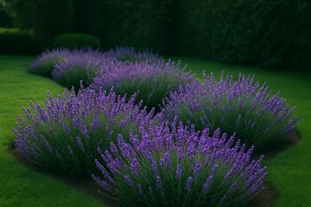 Лаванда в посадочной полосе в Баку