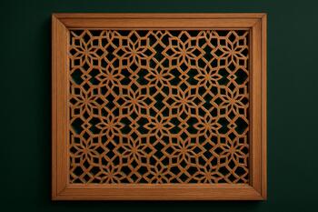 Шеки: решётчатый экран со злаками