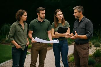 Утренний бриф команды на объекте